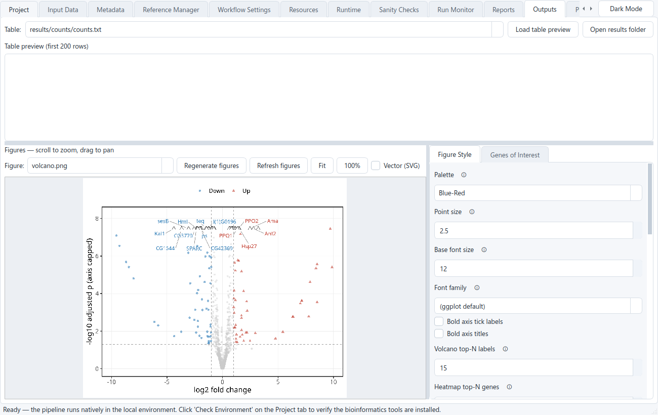 BulkSeq Studio running natively on a Linux desktop.